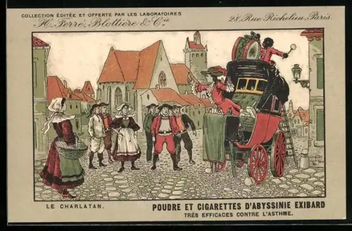 Künstler-AK Paris, H. Ferré Blottière & Cie, Vin Aroud, 28 Rue Richelieu, Le Charlatan