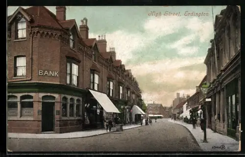 AK Erdington, High Street with bank