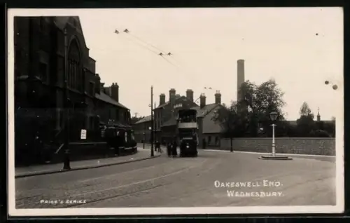 AK Wednesbury, Oakeswell End with tram
