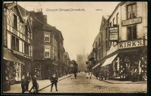 AK Ormskirk, Church Street with Kirk`s Shop