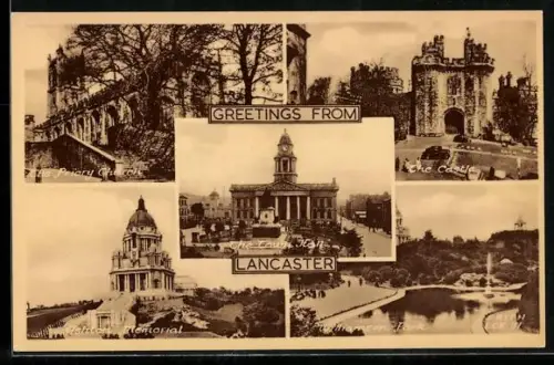 AK Lancaster, Castle, Town Hall, Williamson Park, Ashton Memorial, Priory Church