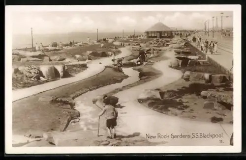 AK Blackpool, New Rock Gardens