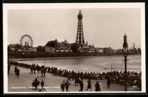 AK Blackpool, View from the North Pier