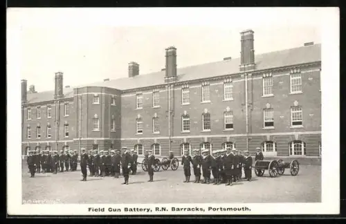 AK Portsmouth, Field gun battery, R.N. Barracks