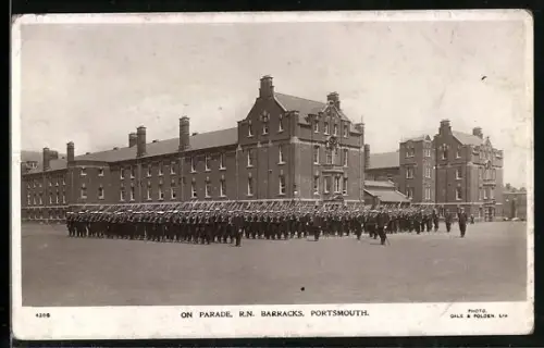 AK Portsmouth, R.N. Barracks, On parade