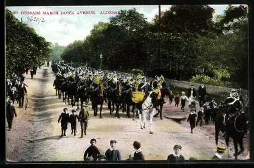 AK Aldershot, Hussars March down avenue