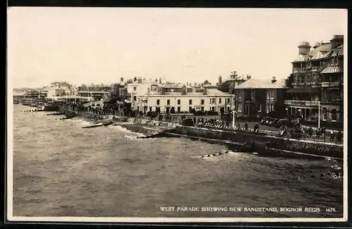 AK Bognor Regis, West Parade showing New Bandstand