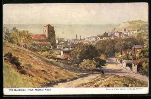 Künstler-AK Old Hastings, View from Minnis Rock