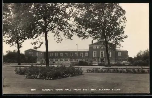 AK Slough, Town Hall from Salt Hill Playing Fields