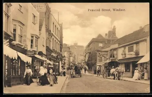 AK Windsor, Peascod Street mit Geschäften