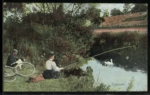 AK Cobham, Anglerin am Fluss