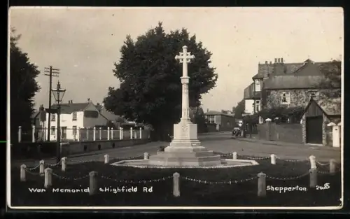 AK Shepperton, War Memorial & Highfield Road