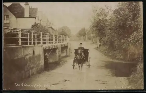 AK Molesey, The Watersplash, Street Scene with Coach