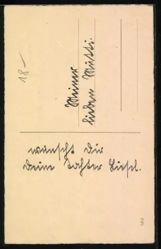 AK Blühende Rosen und Gedicht zum Muttertag