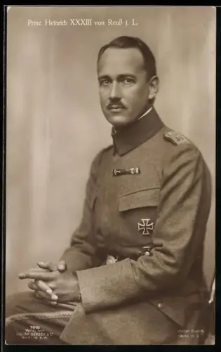 AK Prinz Heinrich XXXIII. von Reuss j. L. in Uniform
