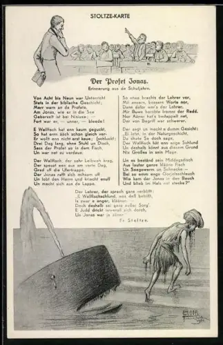 Künstler-AK Der Profet Jonas von Fr. Stoltze