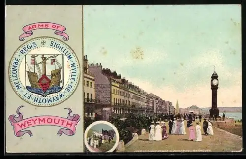 AK Weymouth, Jubilee Clock Tower & Esplanade, Wappen