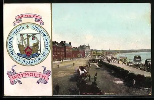 AK Weymouth, The Esplanade, Wappen