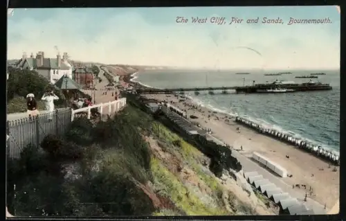 AK Bournemouth, The West Cliff, Pier and Sands