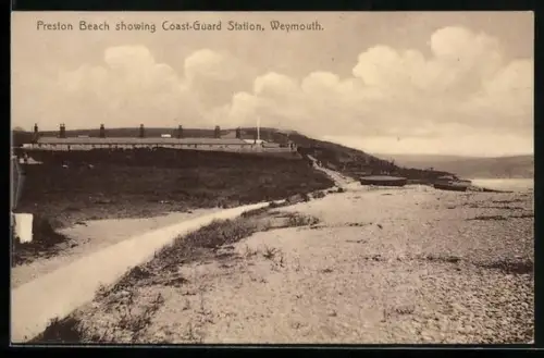 AK Weymouth, Preston Beach showing Coast-Guard Station