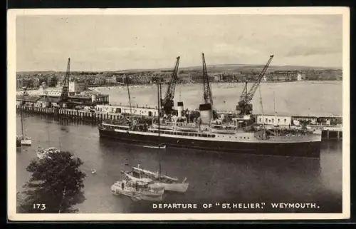 AK Weymouth, Departure of Dampfer St. Helier