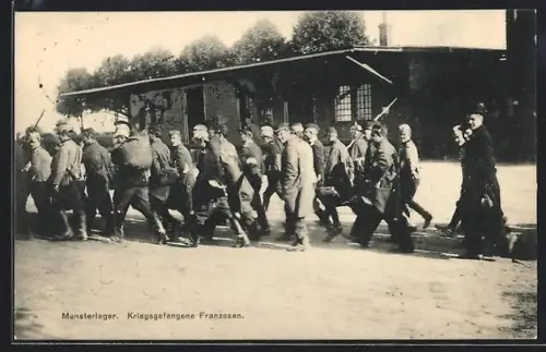 AK Munsterlager, Kriegsgefangene Franzosen in Bewegung