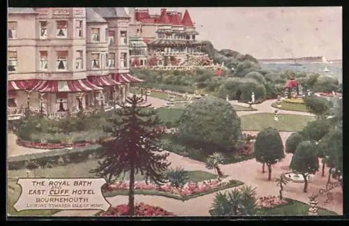Künstler-AK Bournemouth, Royal Bath Hotel, East Cliff Hotel