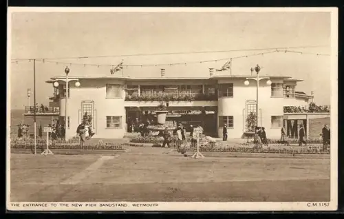 AK Weymouth, The Entrance to the new Pier Bandstand