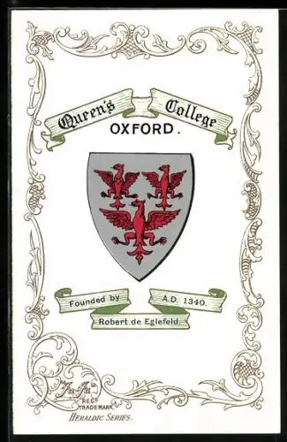 AK Oxford, Queen`s College, Coat of Arms