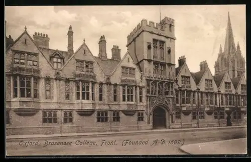 AK Oxford, Brasenose College, Front