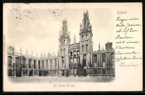 AK Oxford, All Sould College