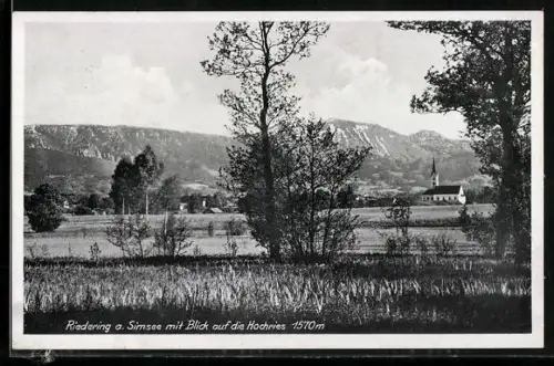 AK Riedering a. Simsee, Blick auf die Hochries