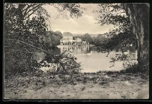 AK Bad Nauheim, Blick zum Teichhaus