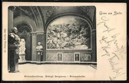 AK Berlin, Königl. Zeughaus, Ruhmeshalle, Hohenfriedberg