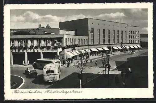 AK Kaiserslautern, Stadtkaffe in der Hindenburgstrasse, Bauhaus