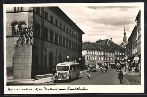 AK Kaiserslautern, 23er Denkmal und Fruchthalle, Hotel