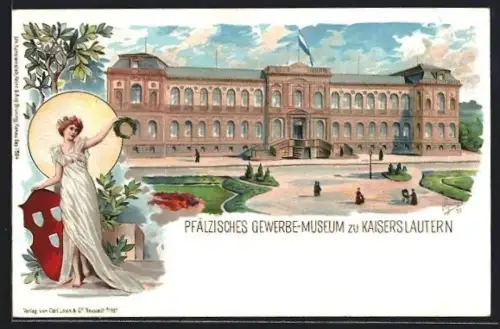 Lithographie Kaiserslautern, Pfälzisches Gewerbe-Museum