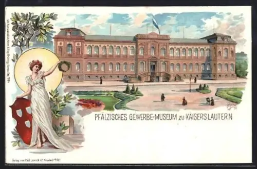 Lithographie Kaiserslautern, Pfälzisches Gewerbe-Museum