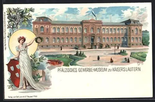 Lithographie Kaiserslautern, Pfälzisches Gewerbe-Museum
