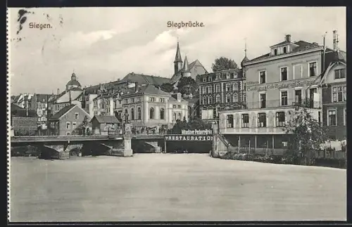 AK Siegen, Restaurant Sommer an der Siegbrücke