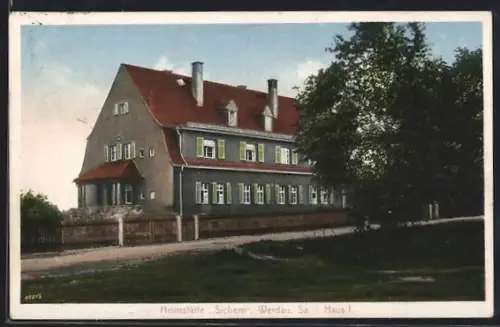 AK Werdau /Sa., Erholungsheim Sichem, Haus I