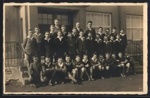 AK Kohlscheid, Gruppenbild in der Bismarckstrasse 1946