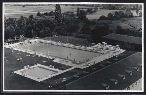 Foto-AK Heubach am Rosenstein, Freibad Spiesshofer & Braun