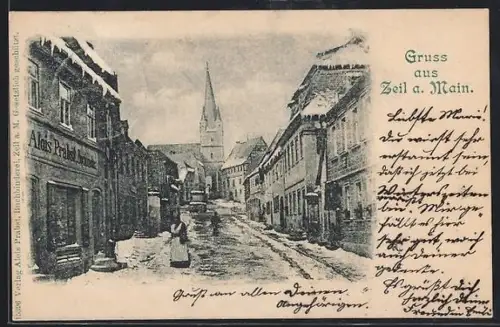 AK Zeil a. Main, Alois Prabst Buchhandel