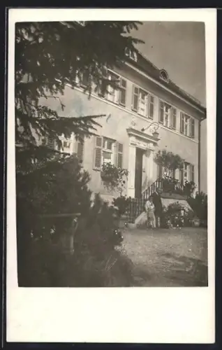 AK Haunstetten / Augsburg, Villa Hübner mit Garten