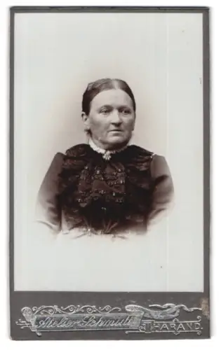 Fotografie Atelier Schmidt, Tharand, Porträt einer älteren Dame