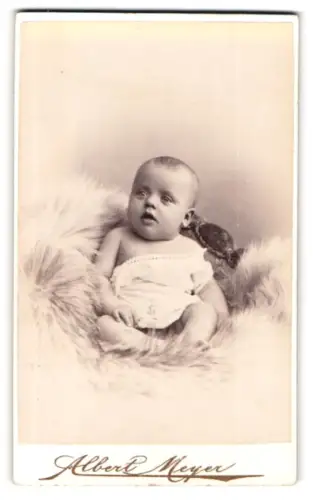 Fotografie Albert Meyer, Berlin, Alexanderstrasse 45, Porträt eines Kleinkindes
