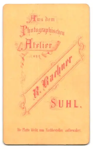 Fotografie R. Bachner, Suhl, Porträt einer Frau