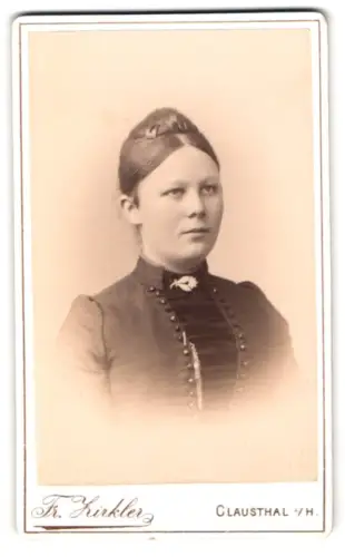 Fotografie Friedr. Zirkler, Clausthal, Porträt einer Dame
