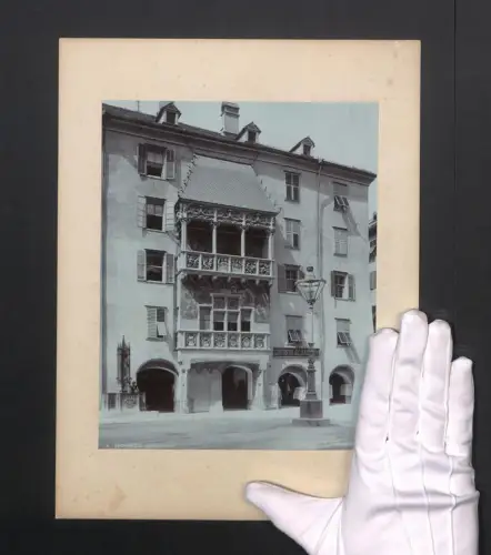 Fotografie C. A. Czichna, Innsbruck, Ansicht Innsbruck, das Goldene Dachl